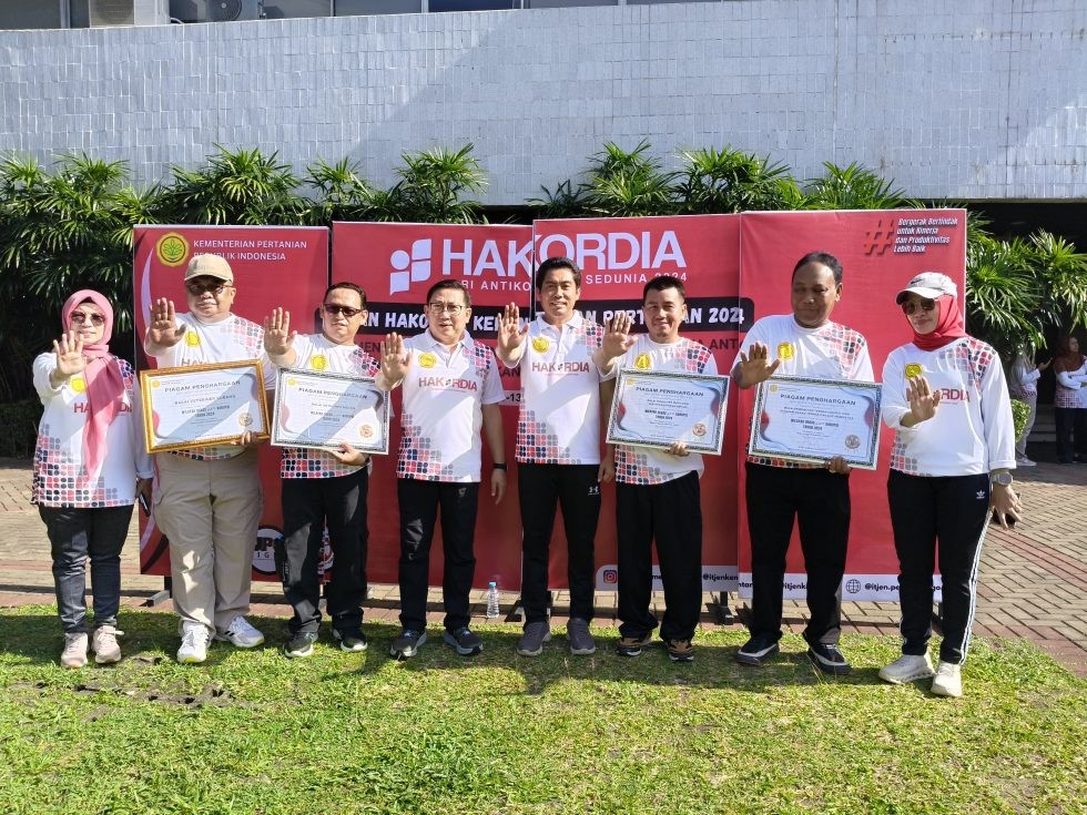 Berintegritas  Empat Unit Kerja Ditjen PKH Kementan Sabet Predikat WBK pada HAKORDIA 2024
