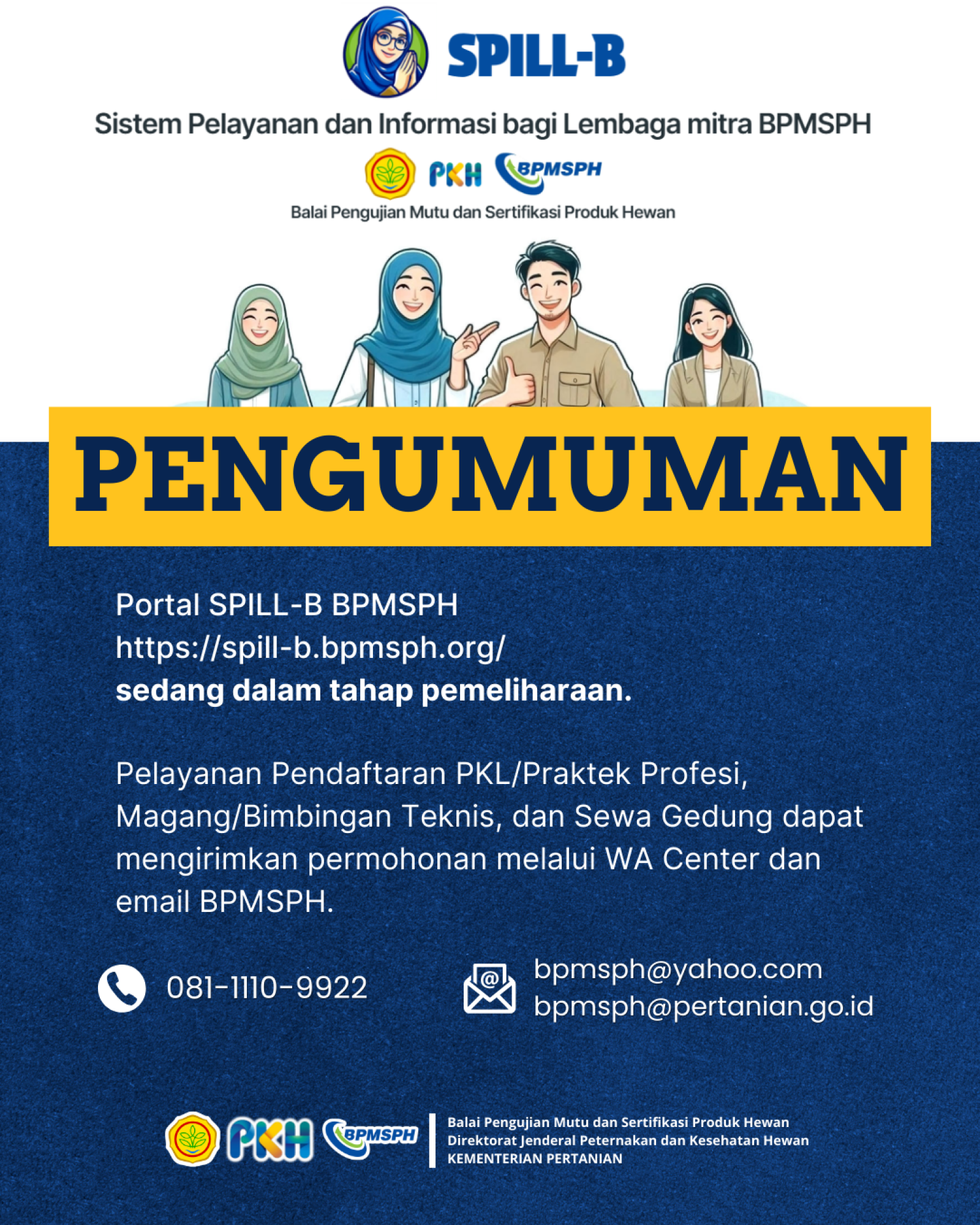 Pengumuman Maintenance SPILL-B