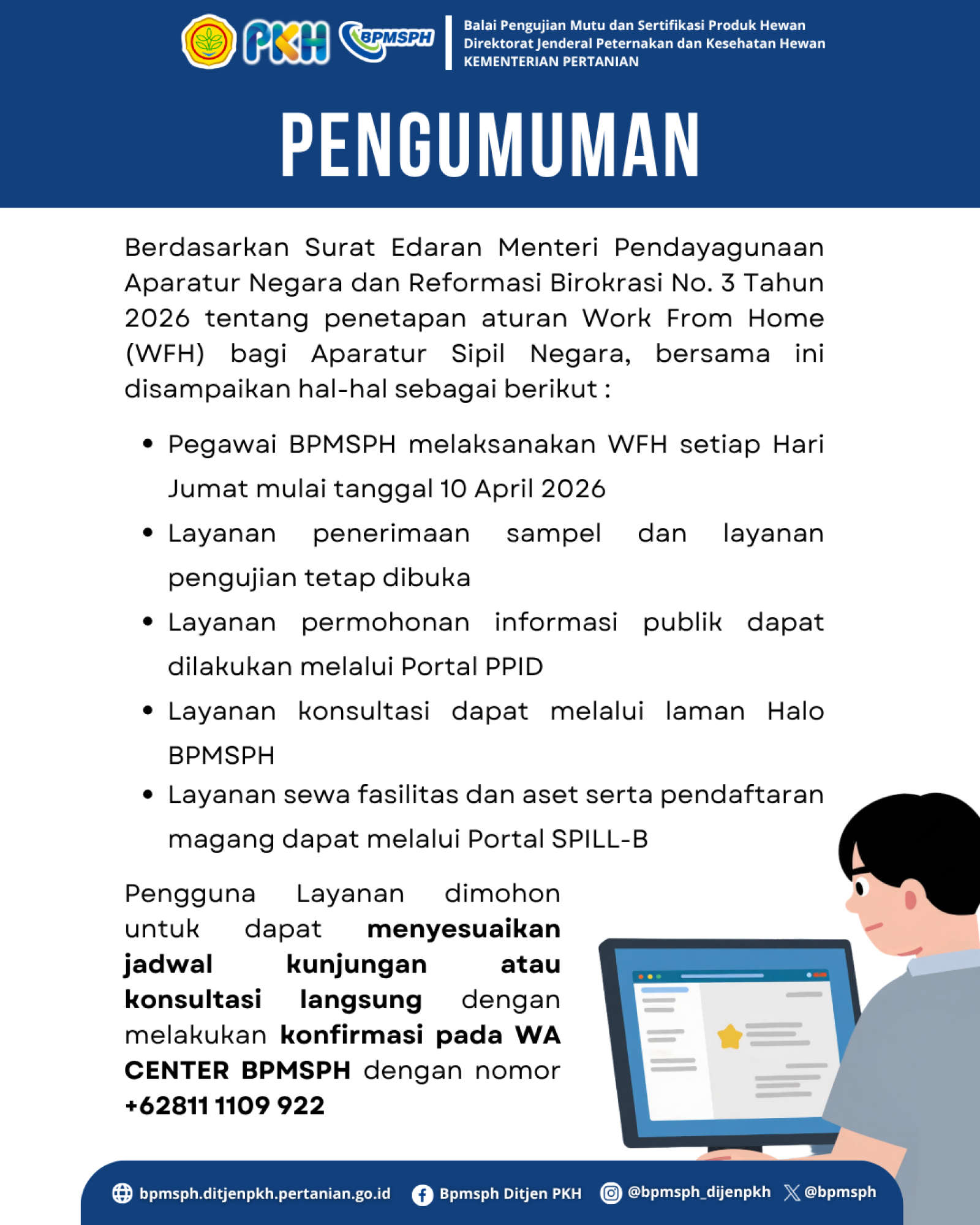 Penyesuaian Layanan selama Work From Home