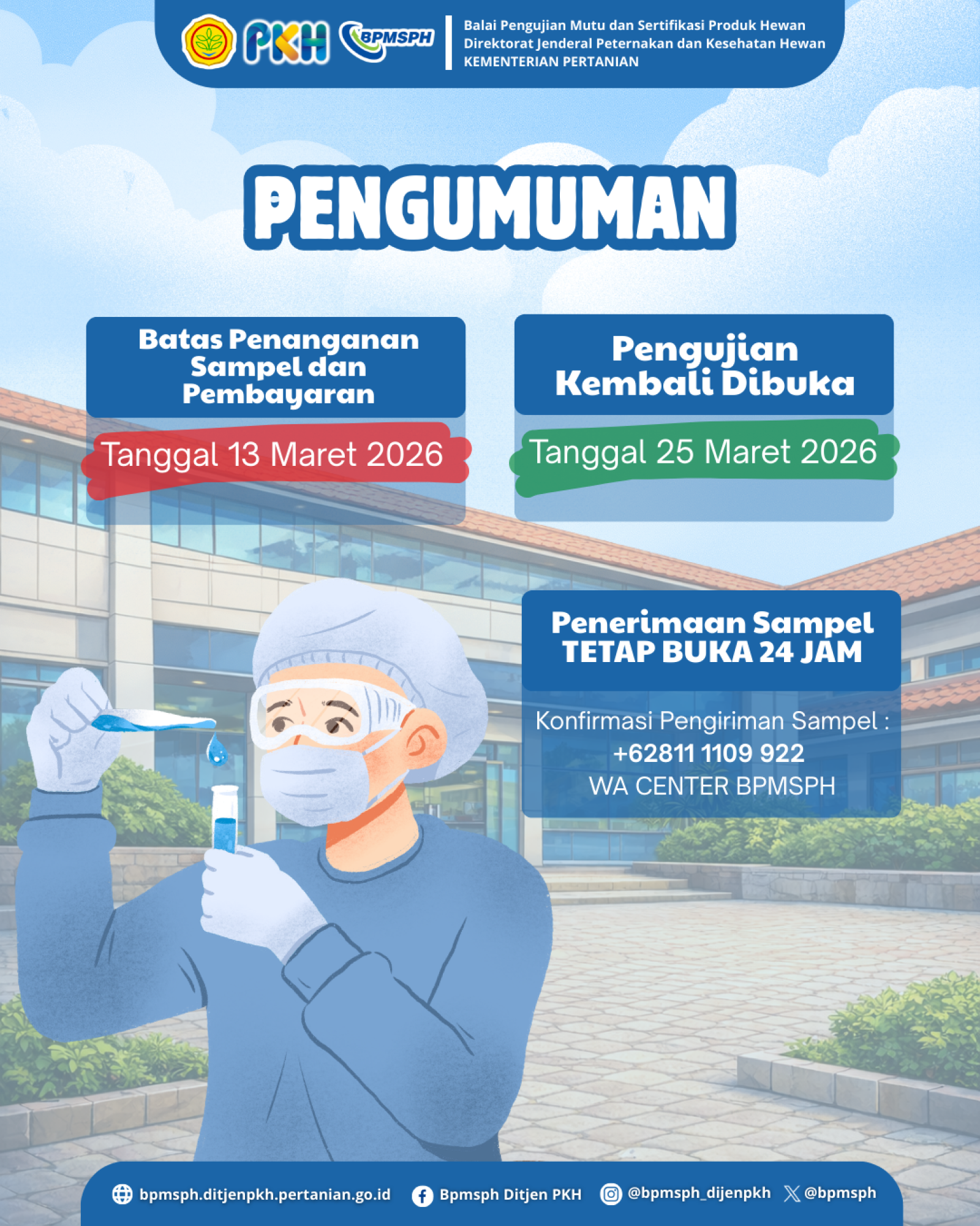 Pengumuman Pelayanan selama Libur Lebaran 1447 H