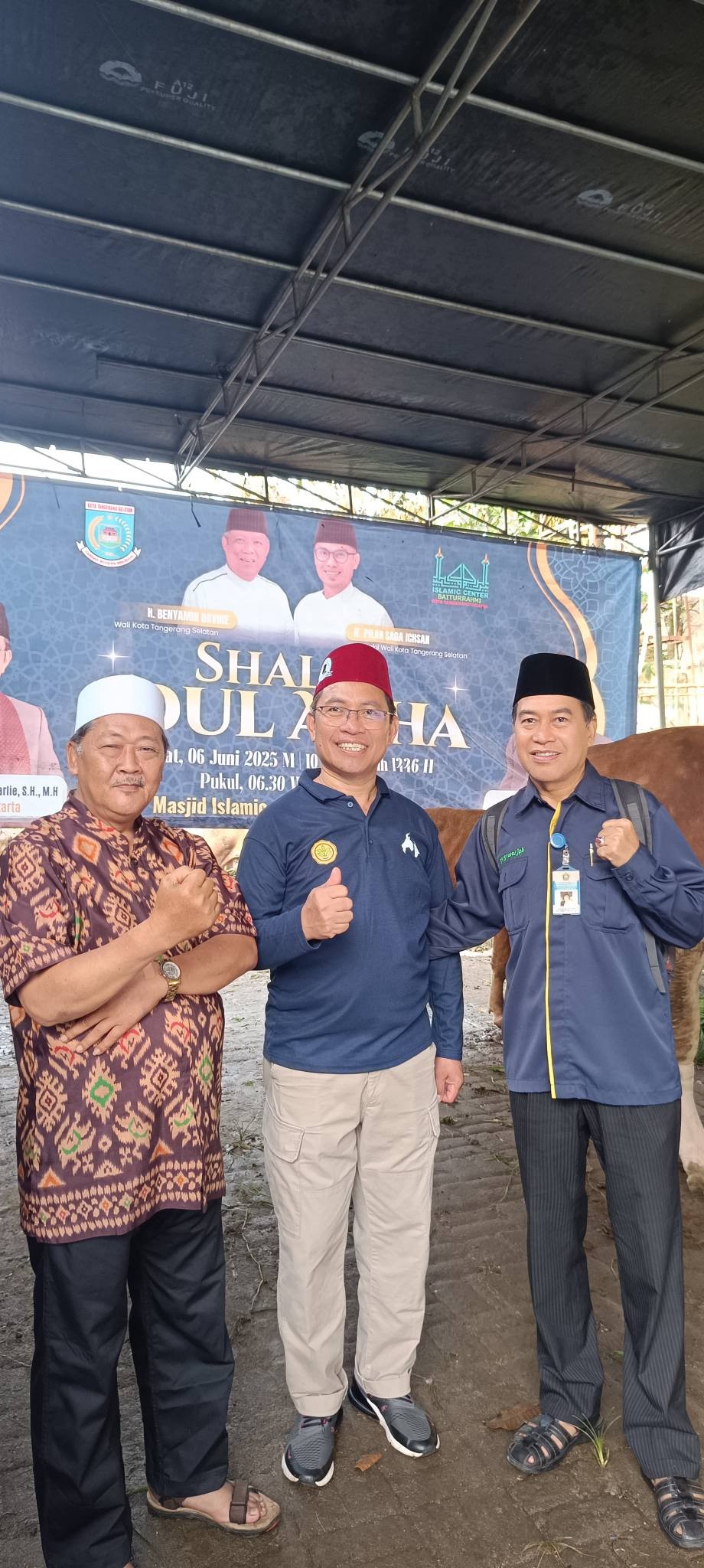 Penyembelihan Hewan Kurban di Tangsel, Sapi Banmas 1,1 ton Jadi Perhatian