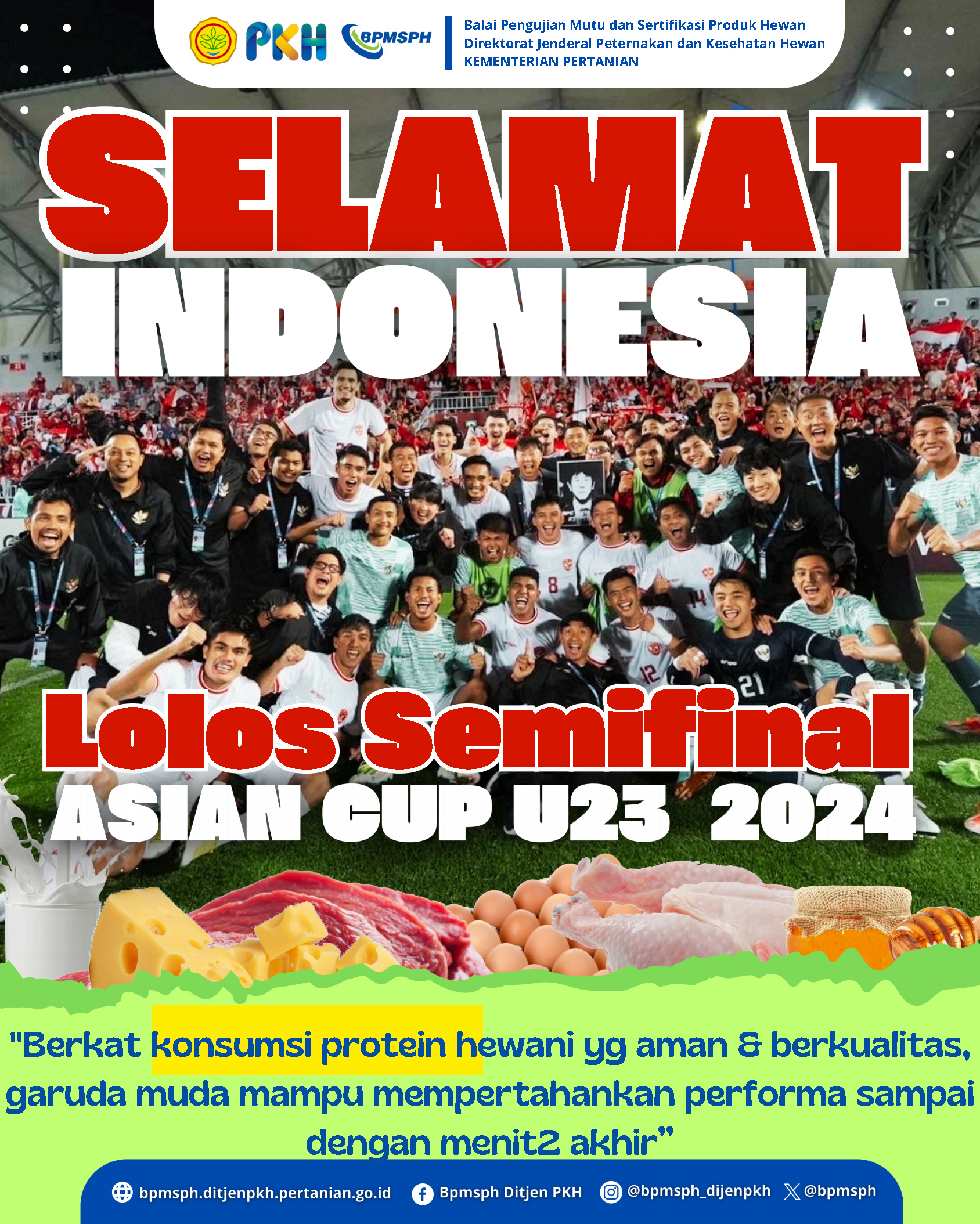 Selamat Kepada Timnas Indonesia U-23 yang melaju ke Semifinal AFC Cup U-23